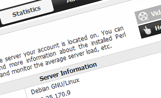 Server info screenshot from stats manager